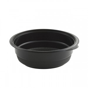 Incredi-Bowl, 12 oz Round, Black, Plastic, Microwavable, (500/pack