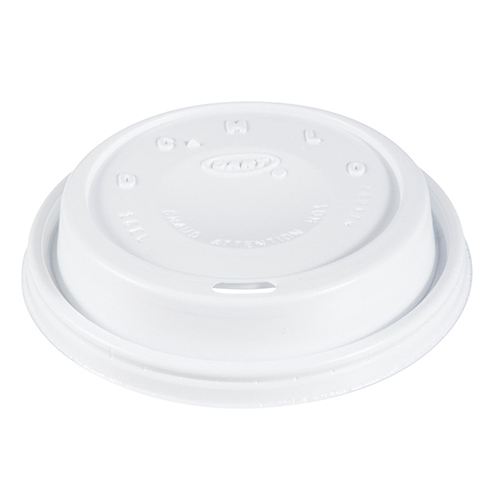 Case of 1000 Dart 16EL White Cappuccino Plastic Lid for Hot And Cold Foam Cup 