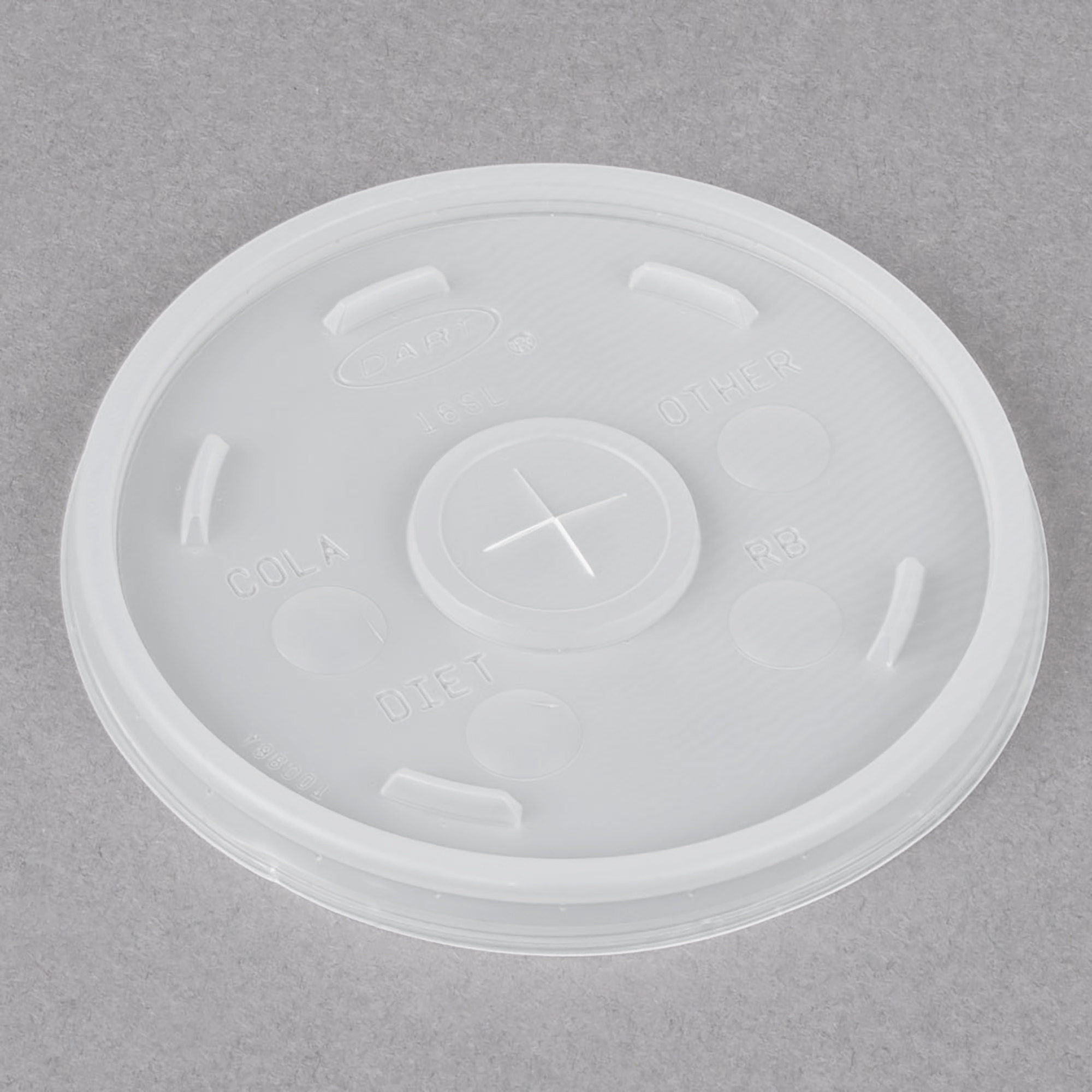 Dart 16SL Translucent Lid with Straw Slot