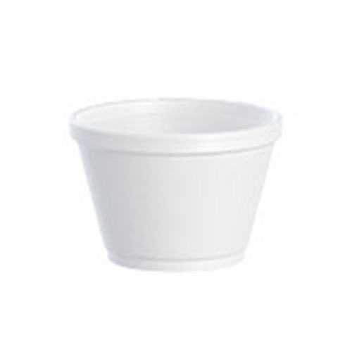 Dart 6SJ12 6 oz. Insulated White Foam Food Container