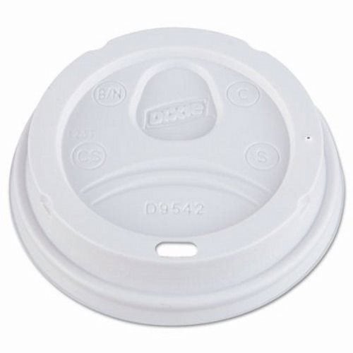 PerfecTouch® 12/16 oz Black Polystyrene Dome Sipper Cup Lid - 3 1/2Dia x  1H