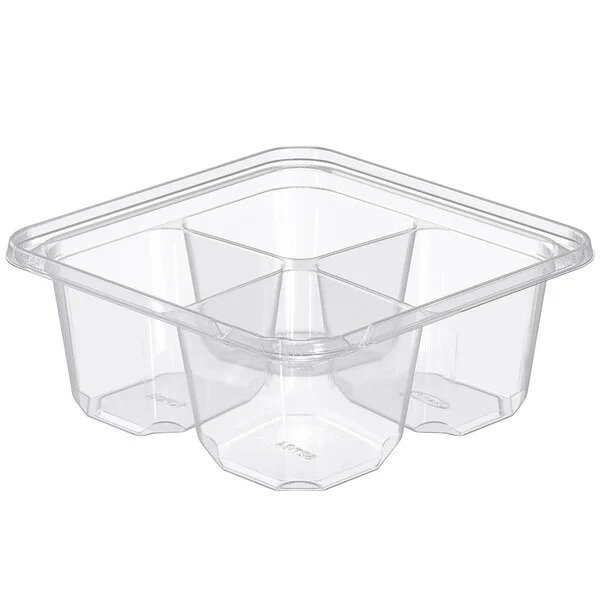 4 Compartment Tamper Evident To Go Meal Box