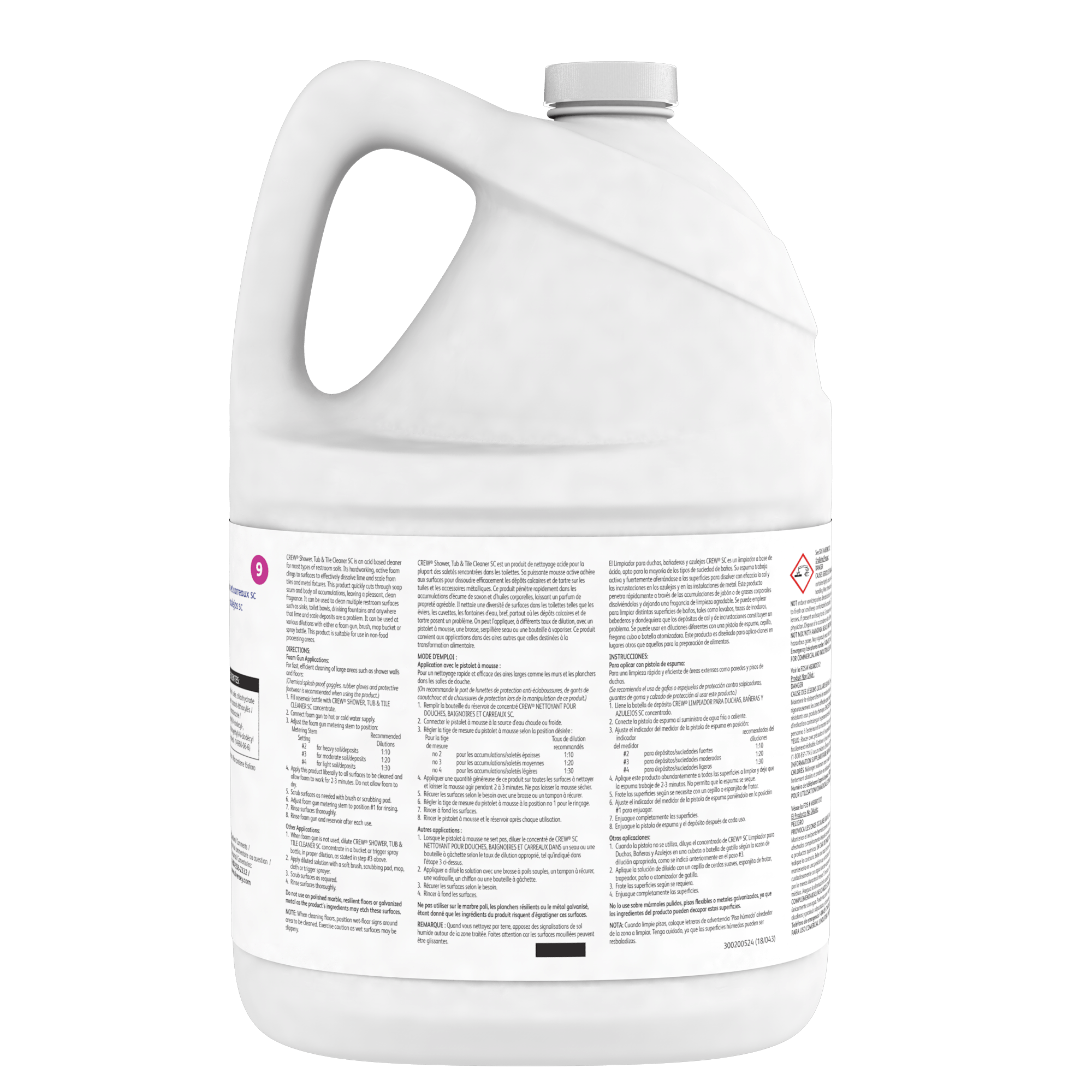 Crew® 1 Gallon Shower, Tub & Tile Cleaner SC 101100486