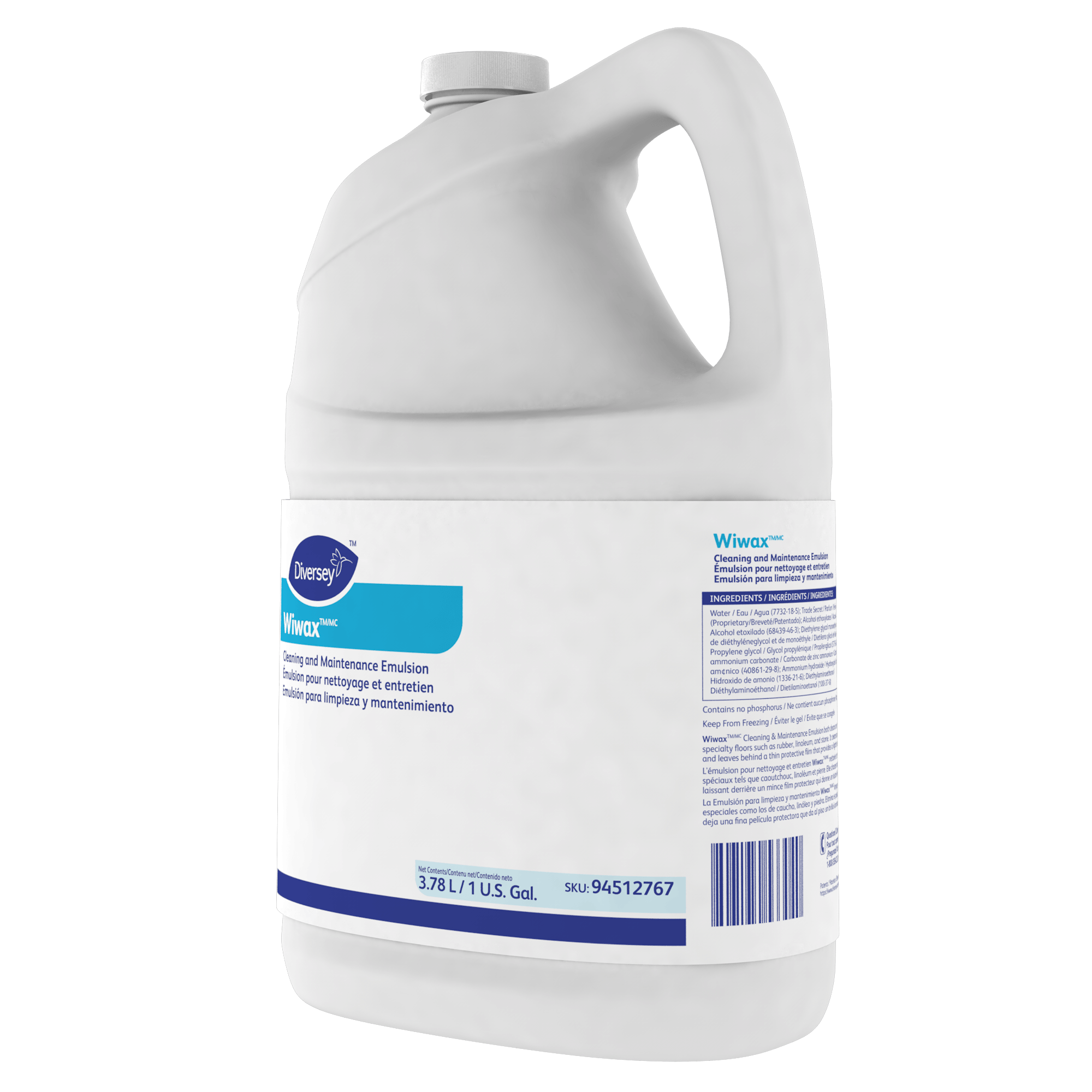 Wiwax 1 Gallon Cleaning & Maintenance Emulsion 94512767