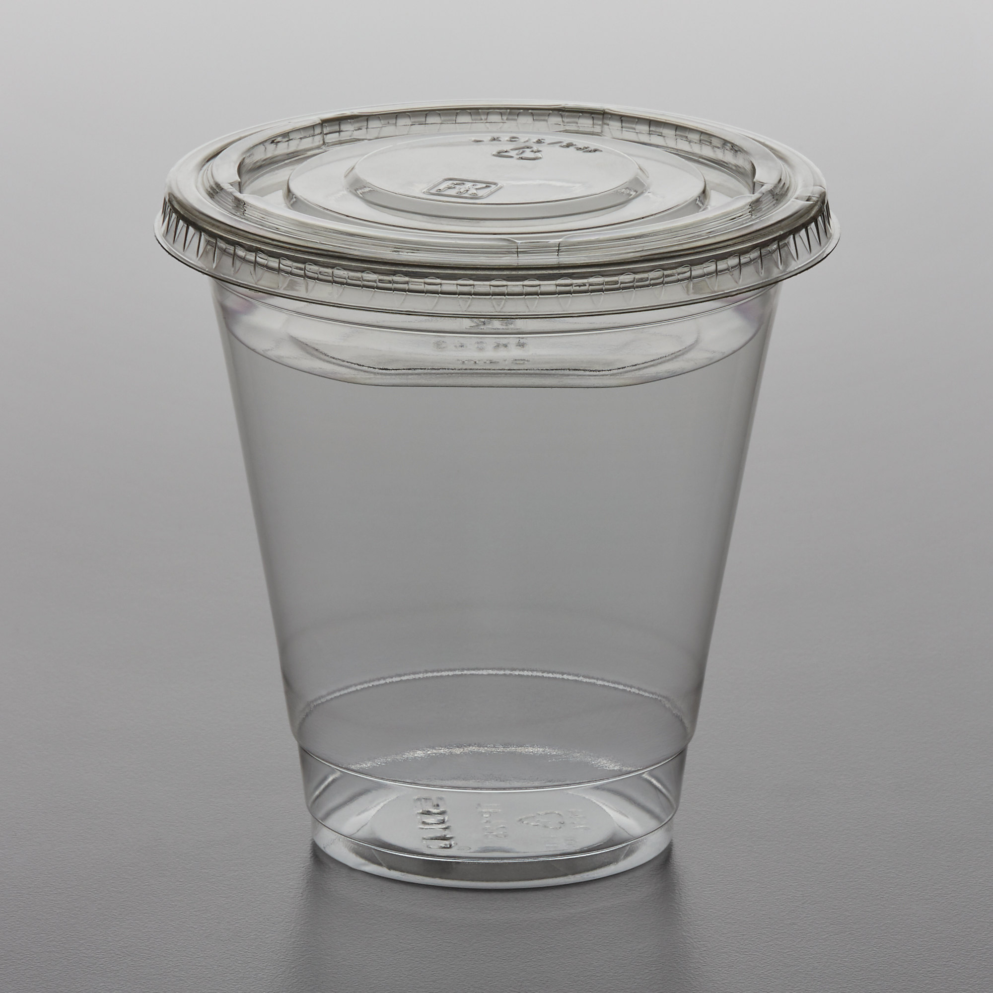 12 oz. Parfait Cup with 4 oz. Fabri-Kal Insert, Flat Lid, and Tall Dome Lid  - 100/Case