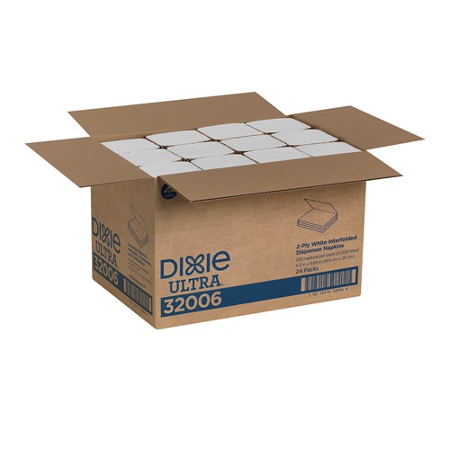 GP PRO Dixie Ultra® Interfold 2Ply Napkin Dispenser Refill, White 32006