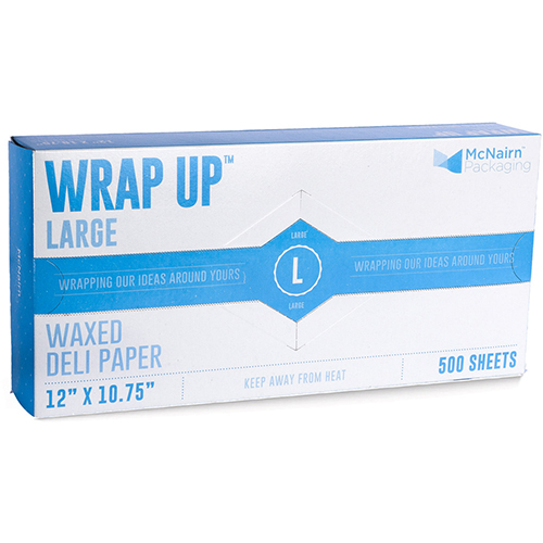 WRAP UP LARGE 12 INTERFOLDED REGULAR WAXED DELI PAPER 12x10-3/4