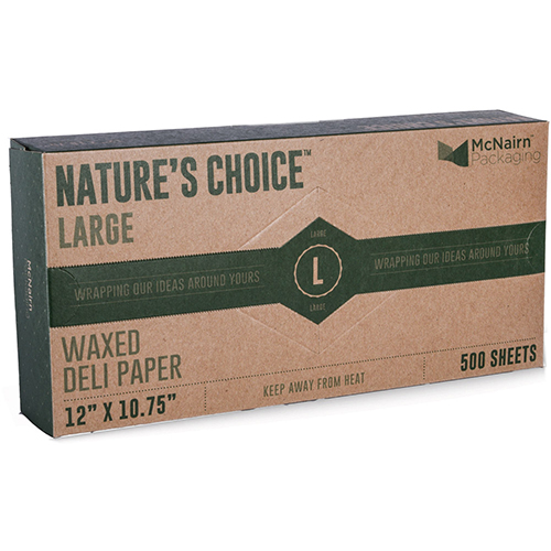 McNairn Packaging 105503 Deli Paper Wrap-Up Nature's Choice MXL Sheets 6000  / Case