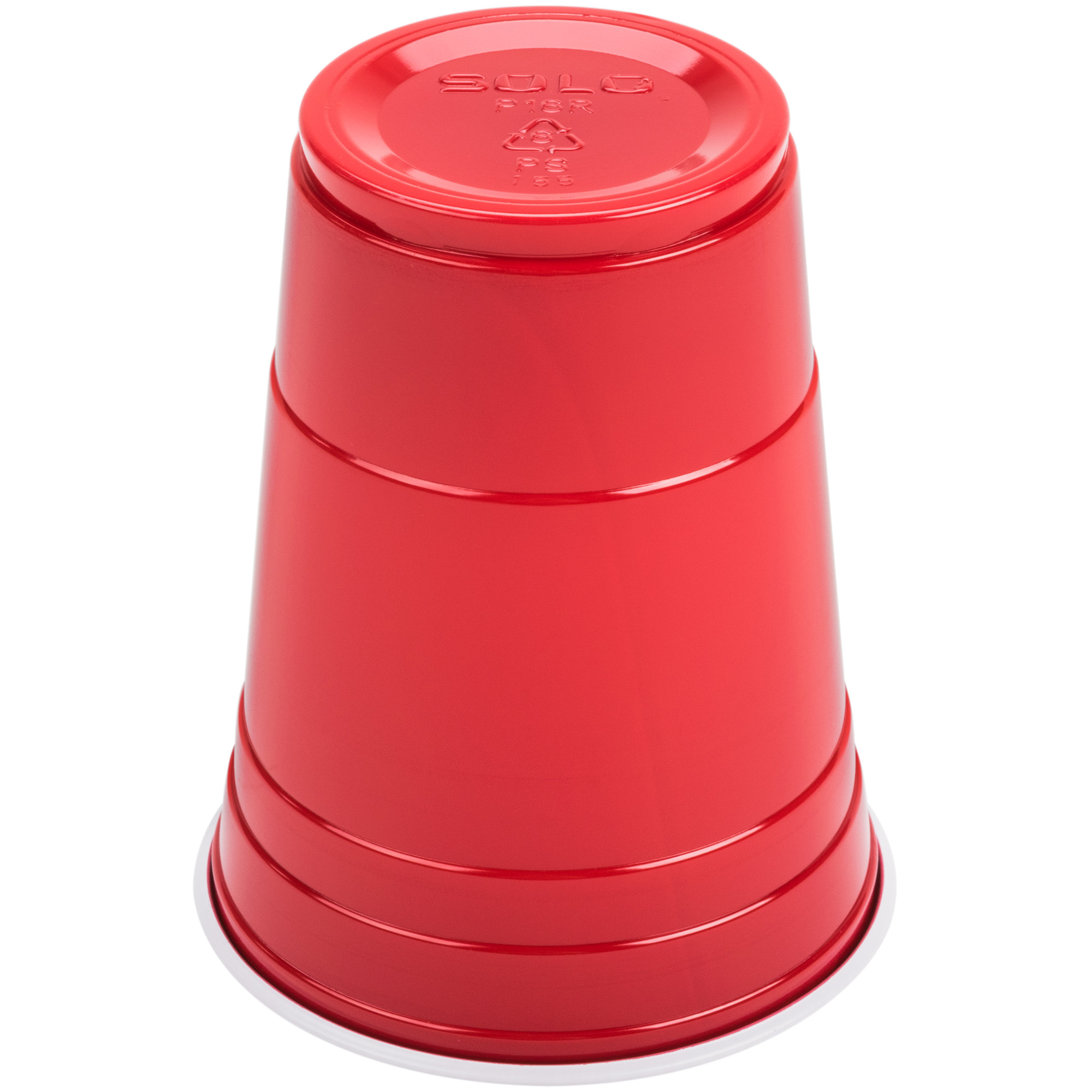 Solo P16R 16 oz. Red Plastic Cup - 1000/Case