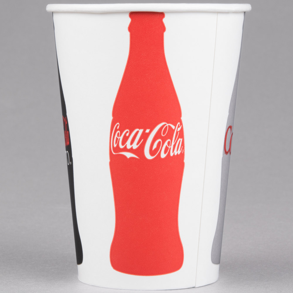 Solo RNP16C-K1038 Coke® 16-18 oz. Poly Paper Cold Cup Solo RNP16C-K1038 Coke® 16-18 oz. Poly Paper Cold Cup
