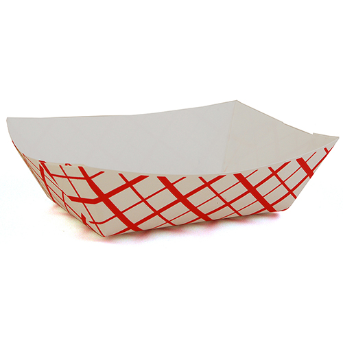 Special Quality Packaging 100 1 lb. Red Check Food Tray