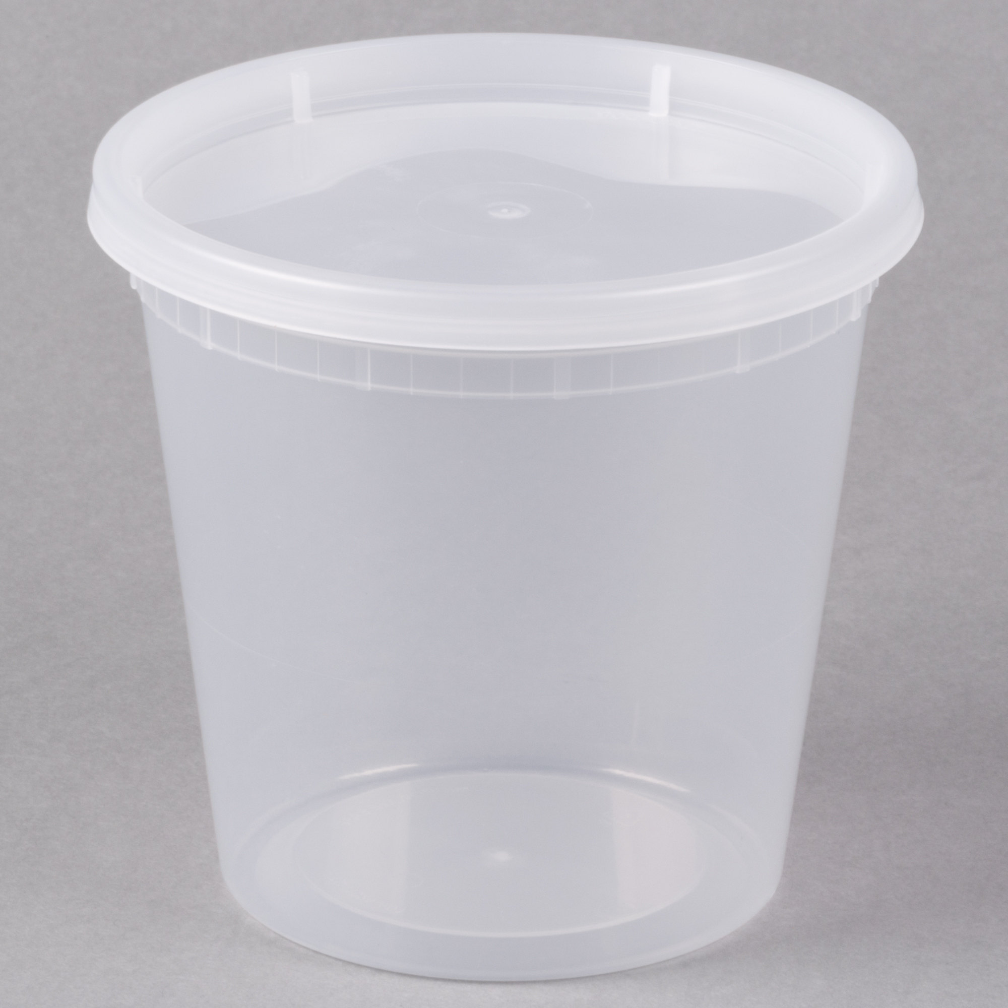 16oz Clear Plastic Deli Containers & Lids (240/Case)