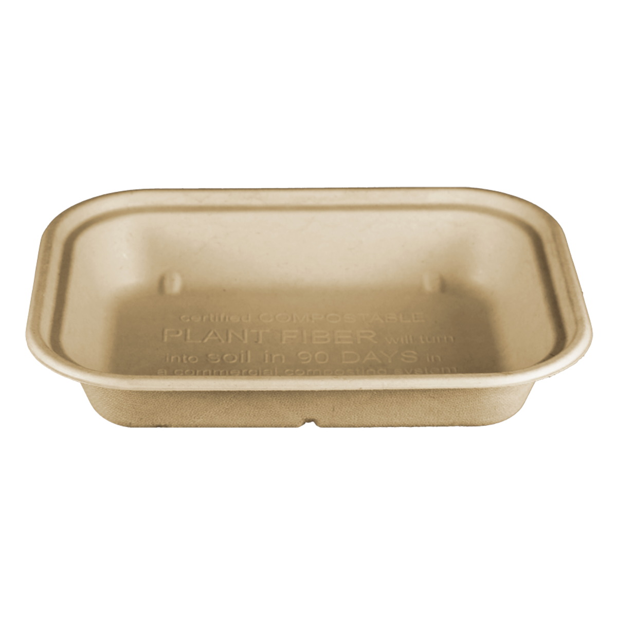 World Centric Fiber Trays, 5-Compartment, 8.5 x 10.24 x 1.01, Natural, Paper, 400/Carton