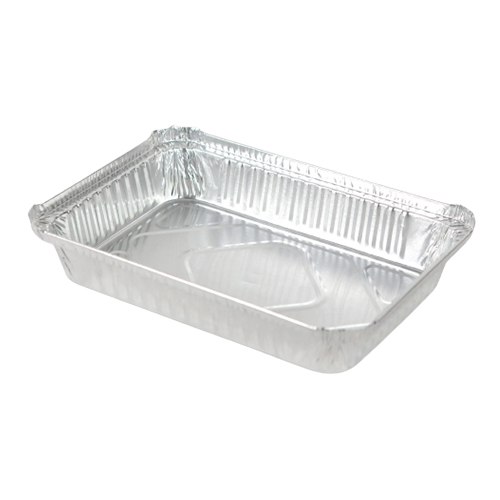 Western Plastics 1.5 lb. Shallow Oblong Take-out Foil Pan 500/CS