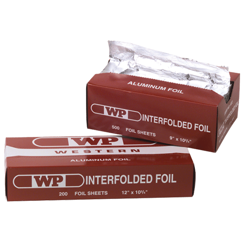 Western Plastics 12 X 10-3/4 Pop-Up Aluminum Foil Wrap Sheets, 3,000 Ct.
